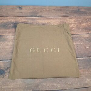 Gucci Dust Bag Brown 19x19.5 Excellent Large Handbag Storage Cover